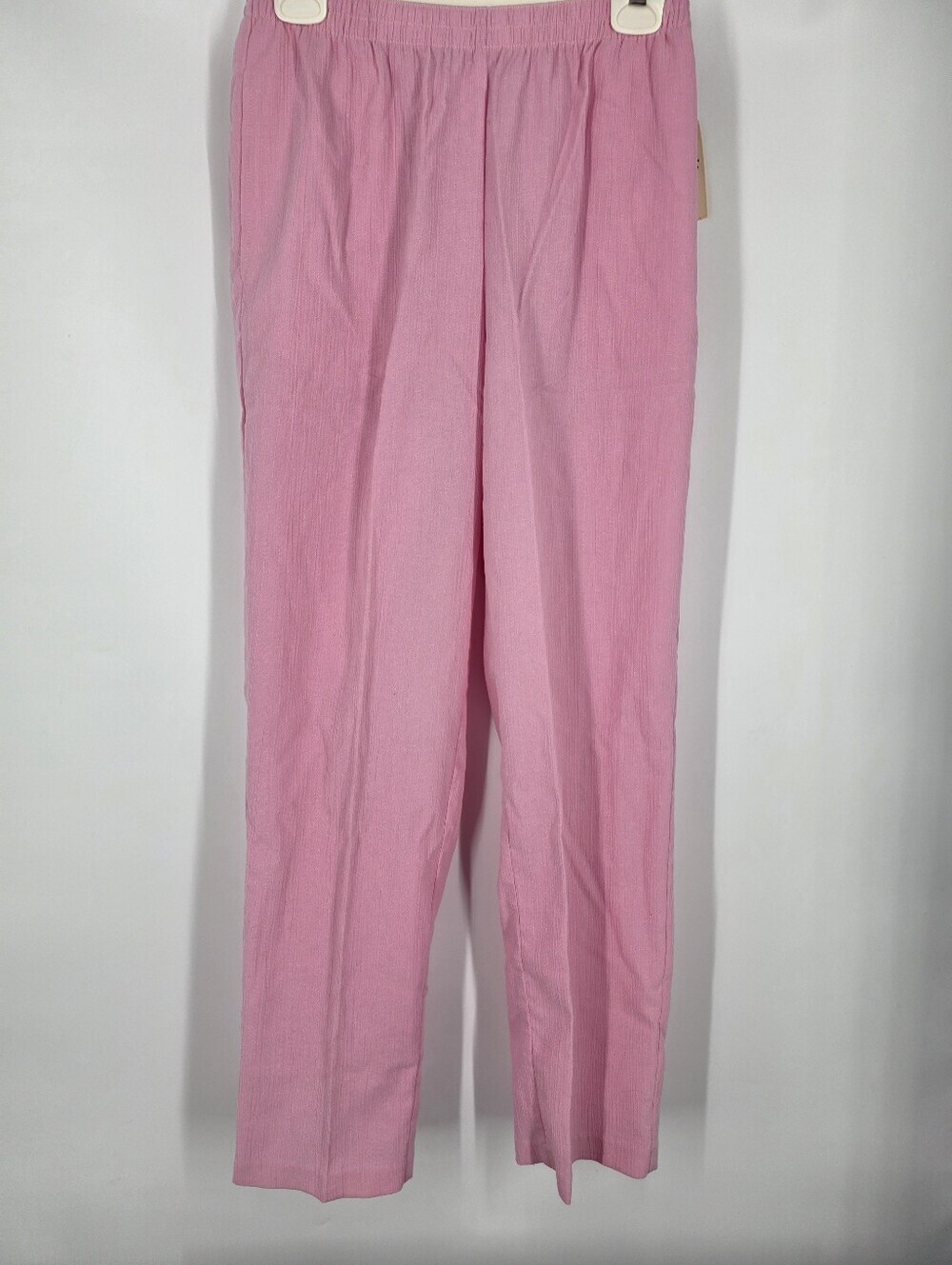 Koret Women's Medium Pink Elastic Waist Casual Pull-On Pants Textured NWT